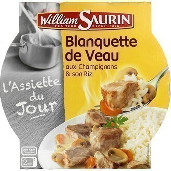 Blanquette de veau, champignons et riz - L'Assiette du Jour - Epicerie Sale - Promocash Albi