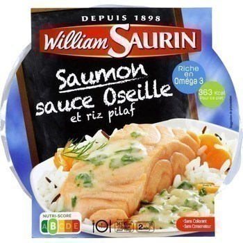 Saumon sauce oseille et riz pilaf 300 g - Epicerie Sale - Promocash LA FARLEDE