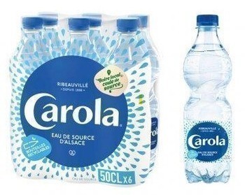 Pet 6x50cl eau carola bleue - Brasserie - Promocash Nancy