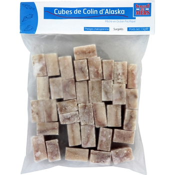 Cubes de Colin d'Alaska - Surgels - Promocash Le Pontet