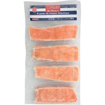 Pavs de saumon Atlantique x4 - Surgels - Promocash Vendome