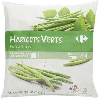 Haricots verts extra-fins 1 kg - Surgels - Promocash Macon