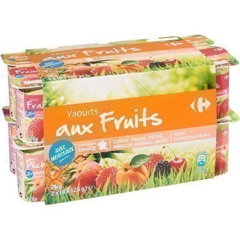 Yaourts aux fruits avec morceaux 16x125 g - Crmerie - Promocash Nantes