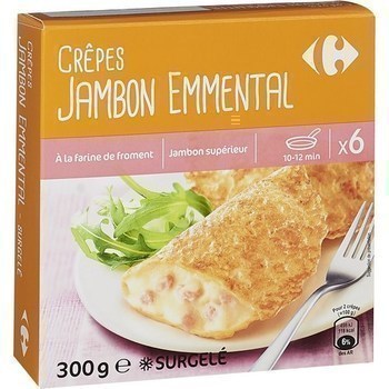 Crpes jambon fromage 6x50 g - Surgels - Promocash Rodez
