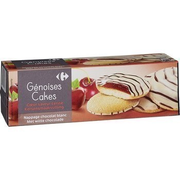 Gnoises Cakes coeur saveur cerise nappage chocolat blanc 150 g - Epicerie Sucre - Promocash Cherbourg