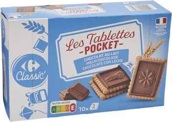 250G PBT CHOCO LAIT POCKET CRF - Epicerie Sucre - Promocash LA TESTE DE BUCH