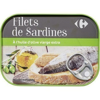 Filets de sardines  l'huile d'olive vierge extra 70 g - Epicerie Sale - Promocash Cherbourg
