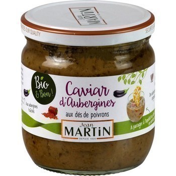 Caviar d'aubergines aux ds de poivrons bio 380 g - Epicerie Sale - Promocash Cherbourg