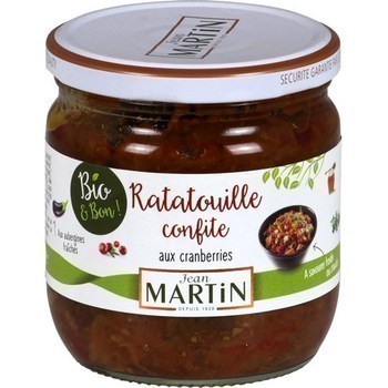 Ratatouille confite aux cranberries bio 360 g - Epicerie Sale - Promocash Montpellier