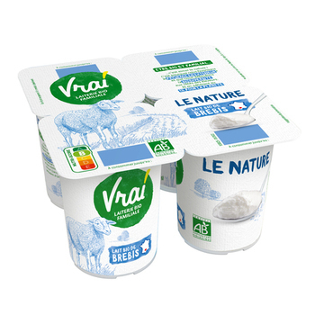 4X120G YRT BREB NAT BIO VRAI - Crmerie - Promocash Carcassonne