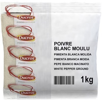 Poivre blanc moulu 1000 g - Epicerie Sale - Promocash Dax