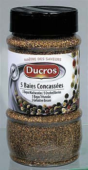 Mlange 5 baies concasss   220 g Ducros - Epicerie Sale - Promocash Dijon