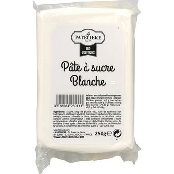 Pte de sucre blanche 250 g - Epicerie Sucre - Promocash PROMOCASH VANNES