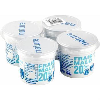 4X100G FROMAGE FRAIS 20% MALO - Crmerie - Promocash Saint Malo