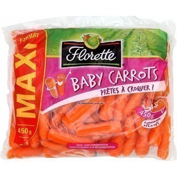 Baby Carrots prtes  croquer 450 g - Fruits et lgumes - Promocash LA FARLEDE