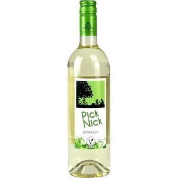 Bordeaux blanc Appellation Bordeaux Contrle Pick Nick 12,5 75 cl - Vins - champagnes - Promocash Pau