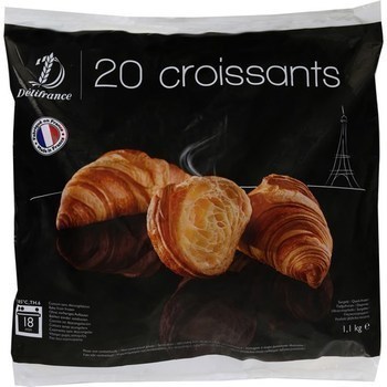 Croissants x20 - Surgels - Promocash Aix en Provence