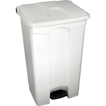 Container plastique  pdale 90 L couvercle blanc - Bazar - Promocash PUGET SUR ARGENS