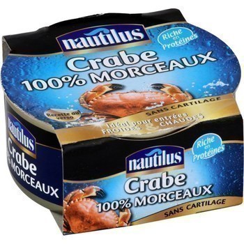 Crabe 100% morceaux sans cartilage 103 g - Epicerie Sale - Promocash Granville