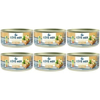 LOT 6X105G CREVETTES COTE MER - Epicerie Sale - Promocash Nmes