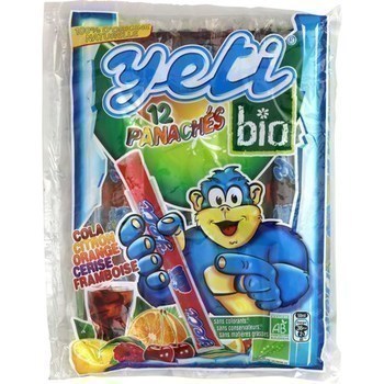 12 TUBES YETI PANACHE BIO 580G - Surgels - Promocash Valence