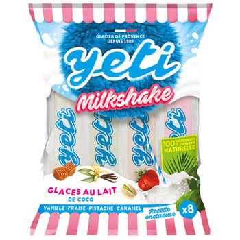 560G YETI 8 MILK SHAKE - Surgels - Promocash Melun