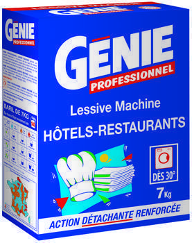 Lessive en poudre machine htels-restaurants 7 kg - Carte Hygine  - Promocash Le Pontet