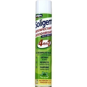 Dsinfectant dsodorisant Soligerm 4en1 750 ml - Hygine droguerie parfumerie - Promocash Castres