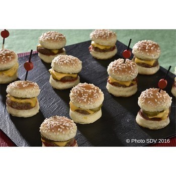 Mini Burgers boeuf cheddar 20x17,5 g - Surgels - Promocash Gap