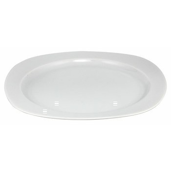 Assiette plate D 22 cm blanc Rocco - Bazar - Promocash 