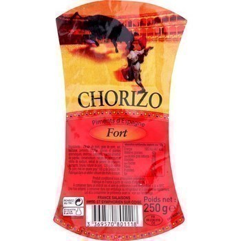 Chorizo piments d'Espagne fort 250 g - Charcuterie Traiteur - Promocash Arles