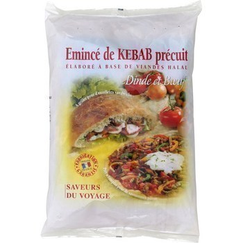 Eminc de kebab dinde boeuf prcuit 1 kg - Surgels - Promocash Pontarlier