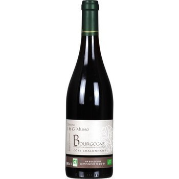 Bourgogne - Cte Chalonnaise bio Jean & Geno Musso 12,5 75 cl - Vins - champagnes - Promocash Annemasse