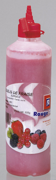 Coulis de fraise avec bec verseur 500 ml - Surgels - Promocash Chateauroux