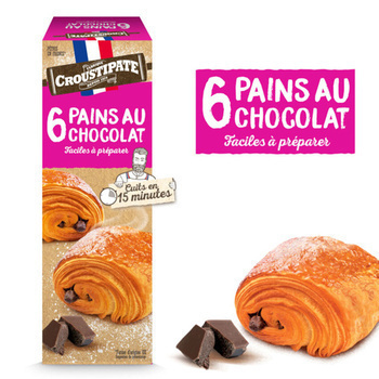 275G 6 PAIN CHOCO CROUSTIPATE - Charcuterie Traiteur - Promocash Dijon