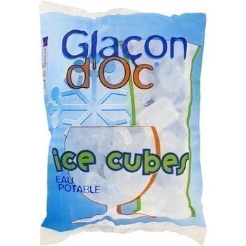 Glaons Ice cubes eau potable 2 kg - Surgels - Promocash Auch