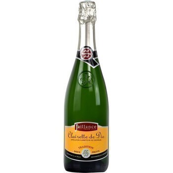 Clairette de Die Tradition Jaillance 7,5 750 ml - Vins - champagnes - Promocash Le Pontet