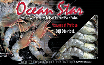 Crevettes entires crues dcortiques avec tte et queue - Surgels - Promocash Pontarlier