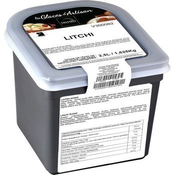 Sorbet litchi 2,5 l - Surgels - Promocash Macon