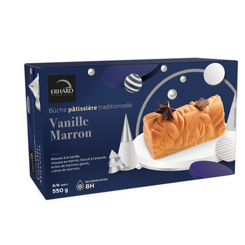 550G BUCHE VANILLE MARRON - Surgels - Promocash Grenoble