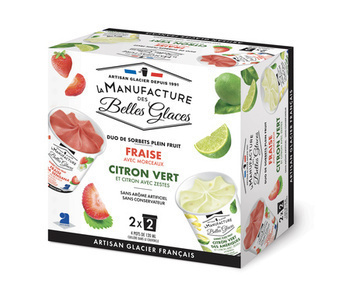 312G DUO SORBET FRAISE+CITRON - Surgels - Promocash Montlimar