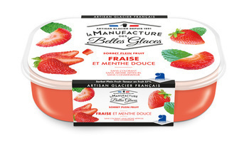 487,5G SORBET FRAISE & MENTHE - Surgels - Promocash Colmar