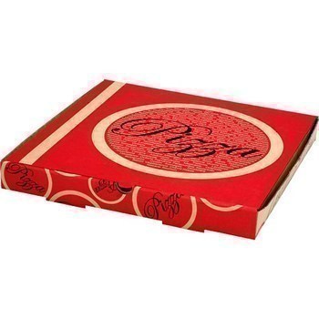 Botes  pizza kraft brun 31x31x3,5 cm - Carte Vente  emporter - Promocash Montlimar