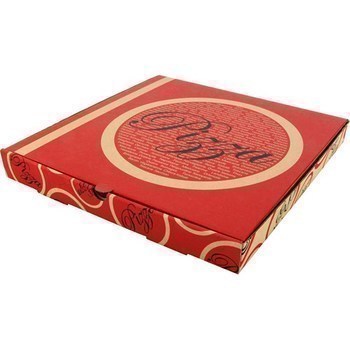Boite  pizza Kraft brun 33x33x3,5 cm -  - Promocash Villefranche