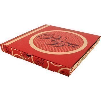 Boite  pizza Kraft brun 40x40x3,5 cm -  - Promocash LA TESTE DE BUCH