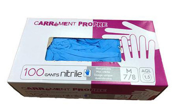 GANTS NITRILE BLEU T 7/8 - Bazar - Promocash Agen