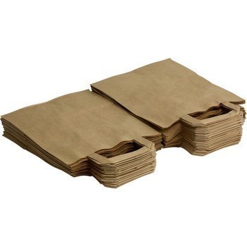 Cabas papier brun 22x10x28cm CAKBR2228C x50 - Bazar - Promocash Millau