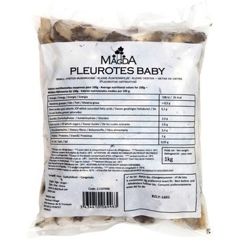 Pleurotes baby 1 kg - Surgels - Promocash Montluon