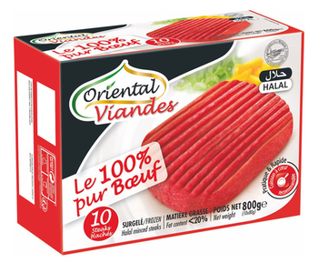 10X80G STEAKS HACHES HALAL .V - Surgels - Promocash Angouleme