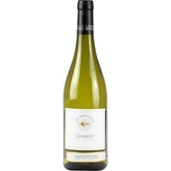 Chablis AOC Les Manants Famille Brocard 12,5 75 cl - Vins - champagnes - Promocash 